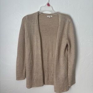 Maurices Beige Open-Front Cardigan